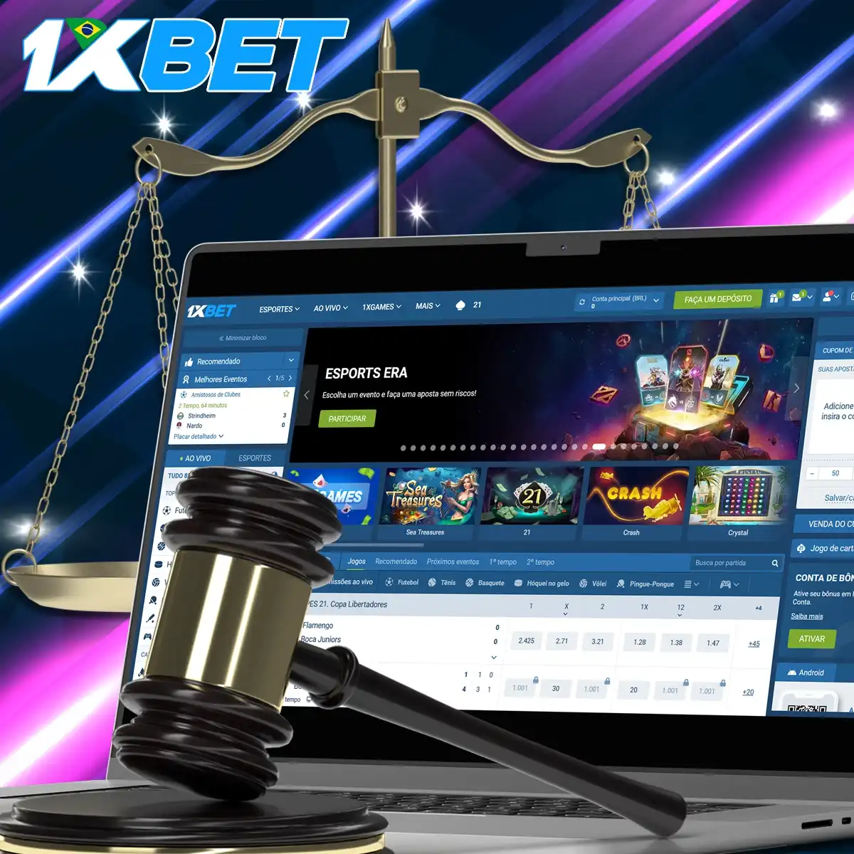 A legalidade da 1xBet no Brasil.