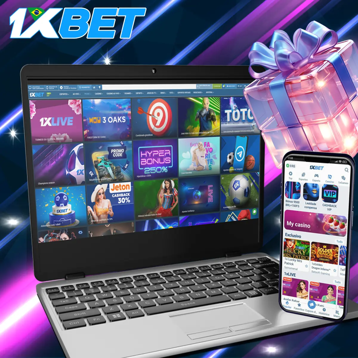 Bônus e promoções na plataforma 1xBet no Brasil.