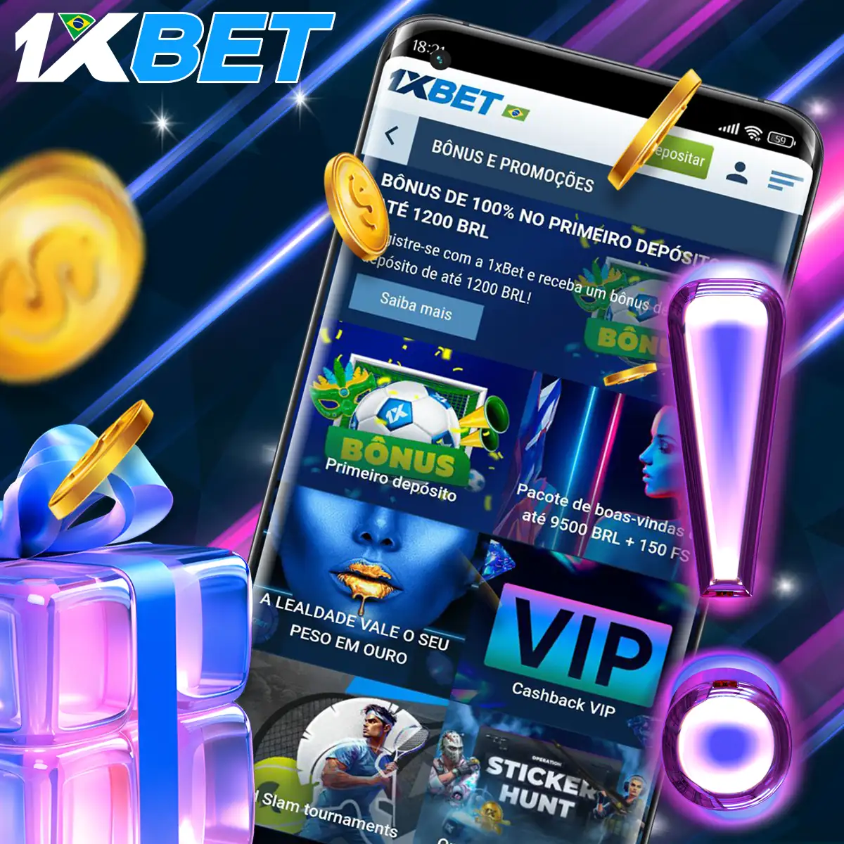 Condições importantes para obter o bónus 1xBet.