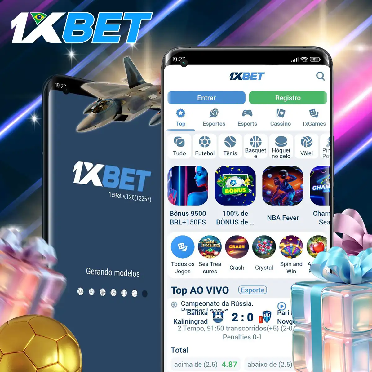 A 1xBet tem bónus para instalar a aplicação?