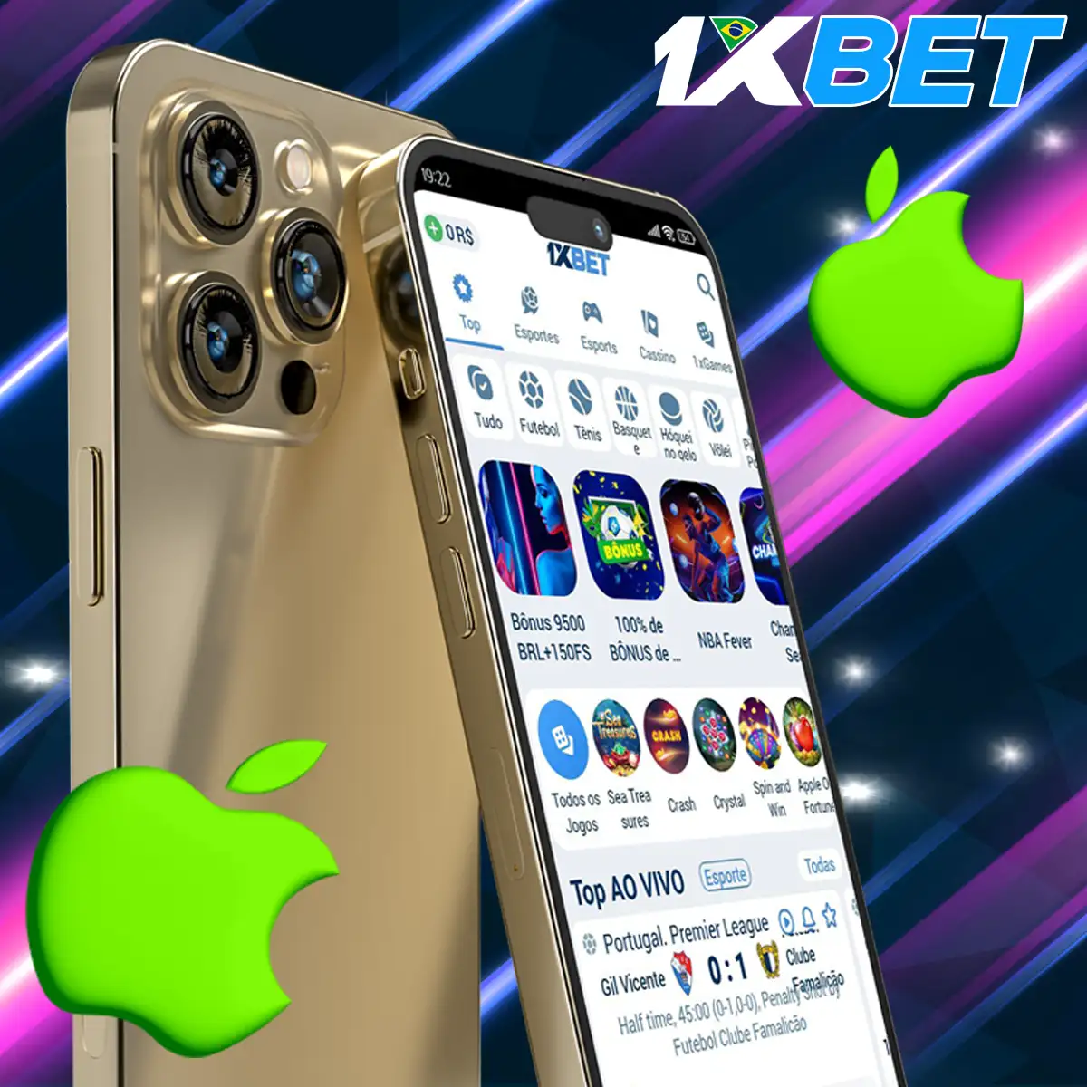 Aplicação 1xBet para instalar no iOS