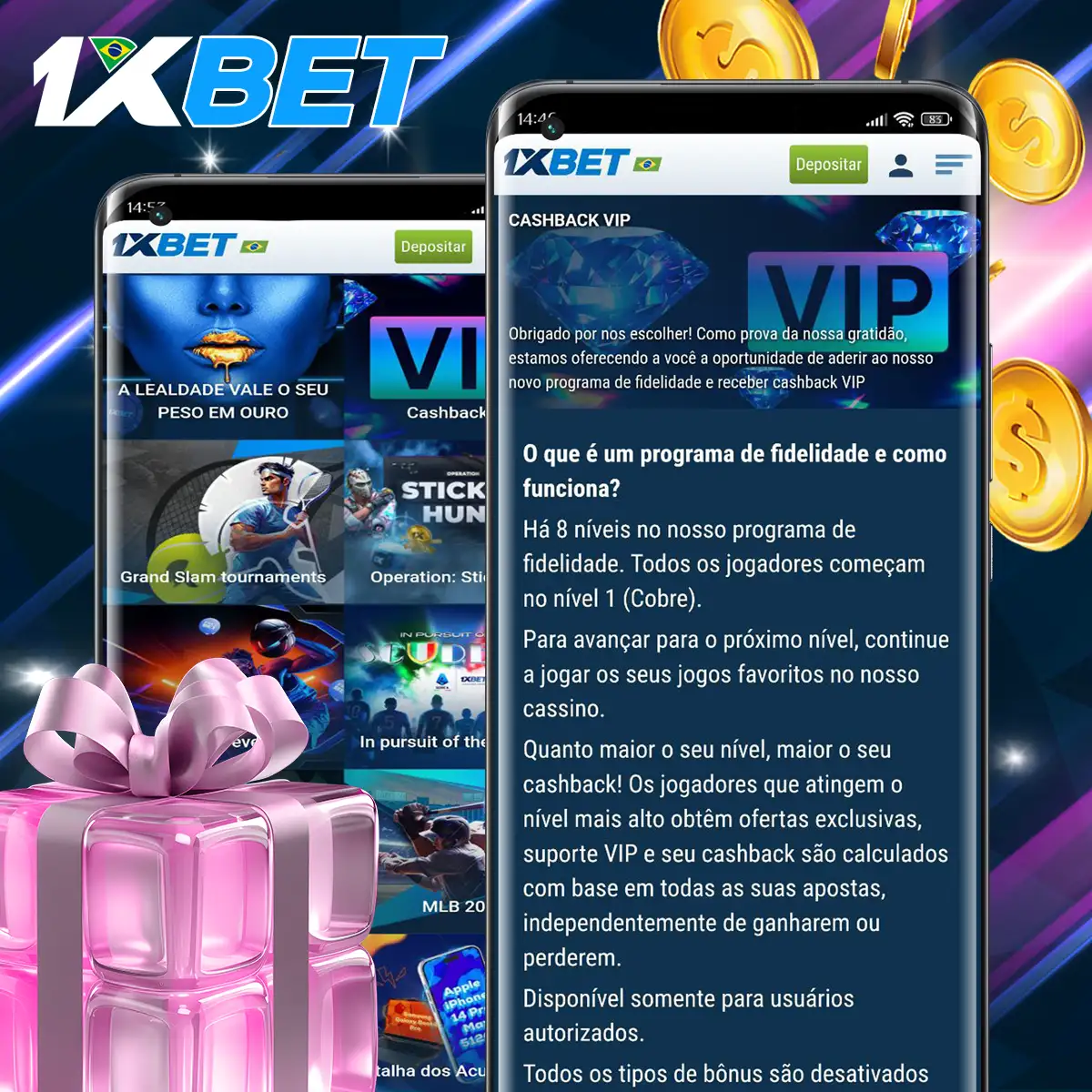 Transforme as suas apostas em poupanças com o VIP cashback.