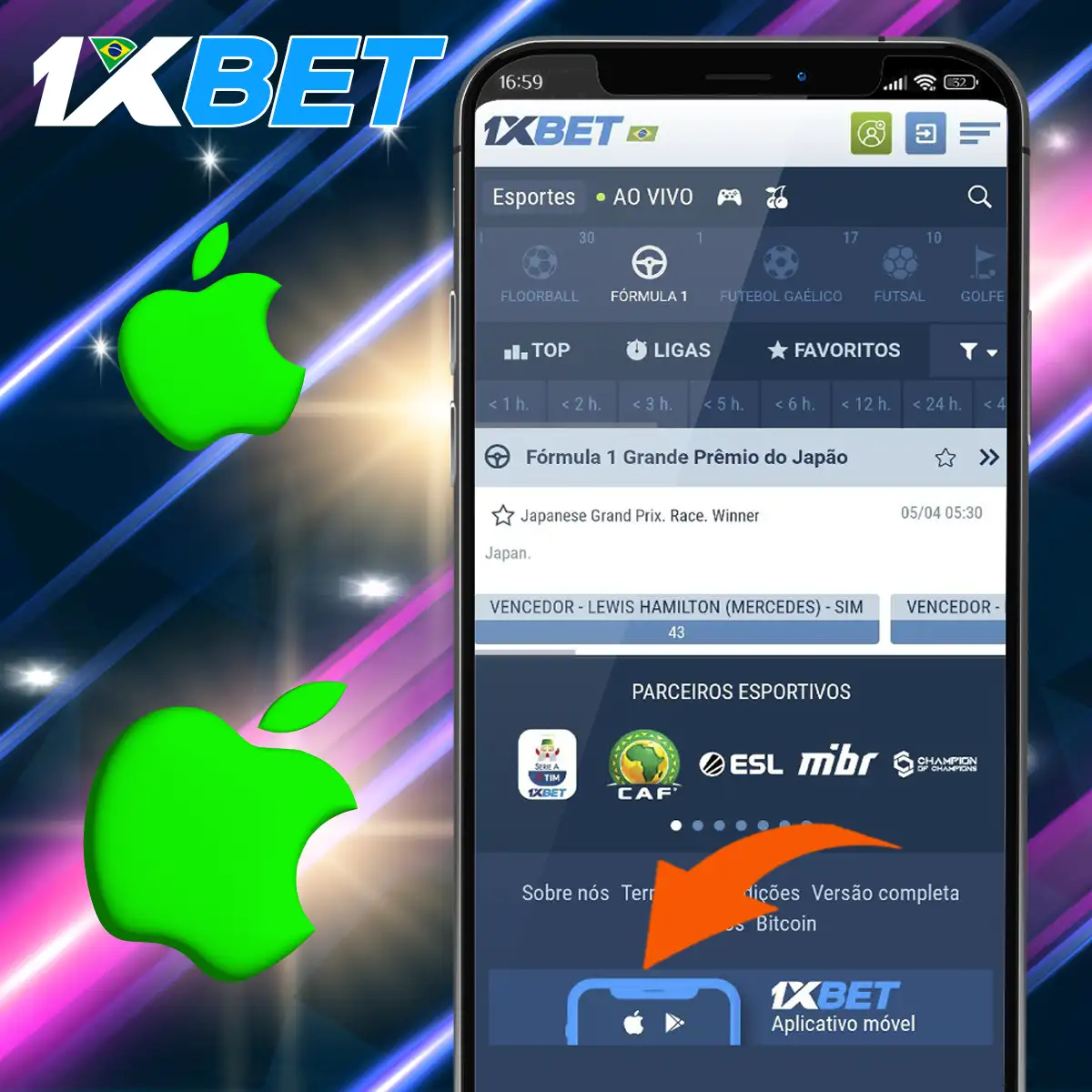 Como descarregar a 1xBet para iOS.