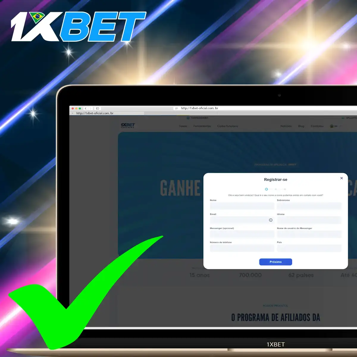 Como tornar-se um parceiro da 1xBet?