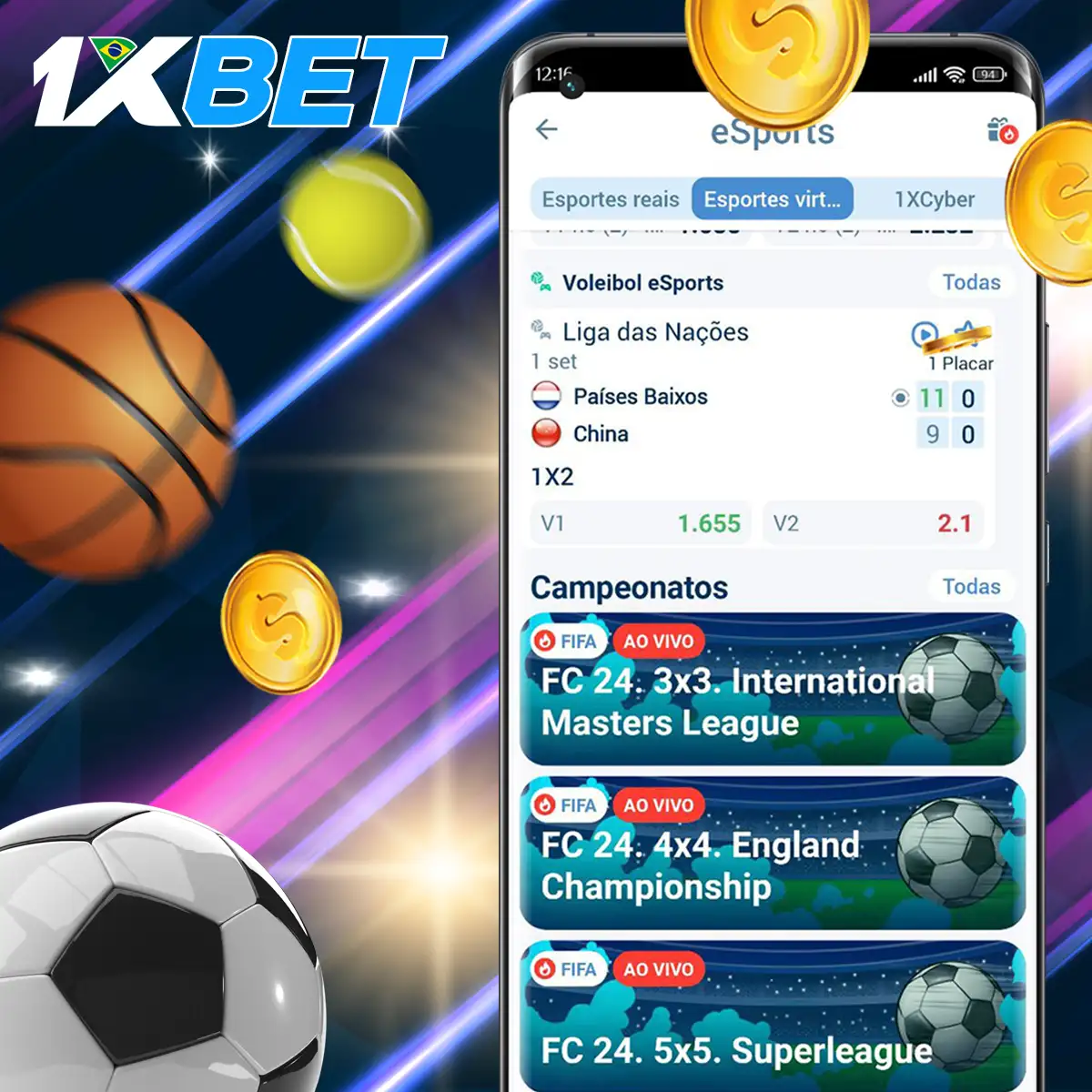 Os desportos cibernéticos na plataforma 1xBet.