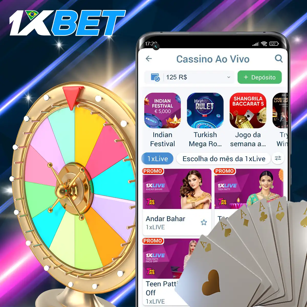 Jogos rápidos na plataforma 1xBet.