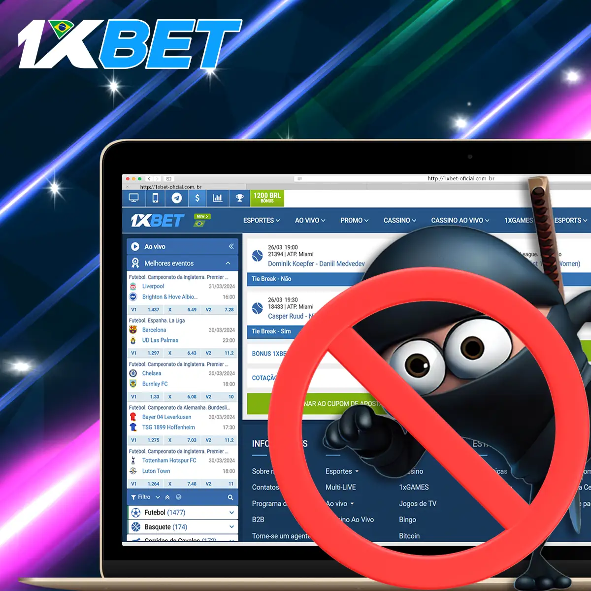 Deteção e prevenção de fraudes na plataforma 1xBet.