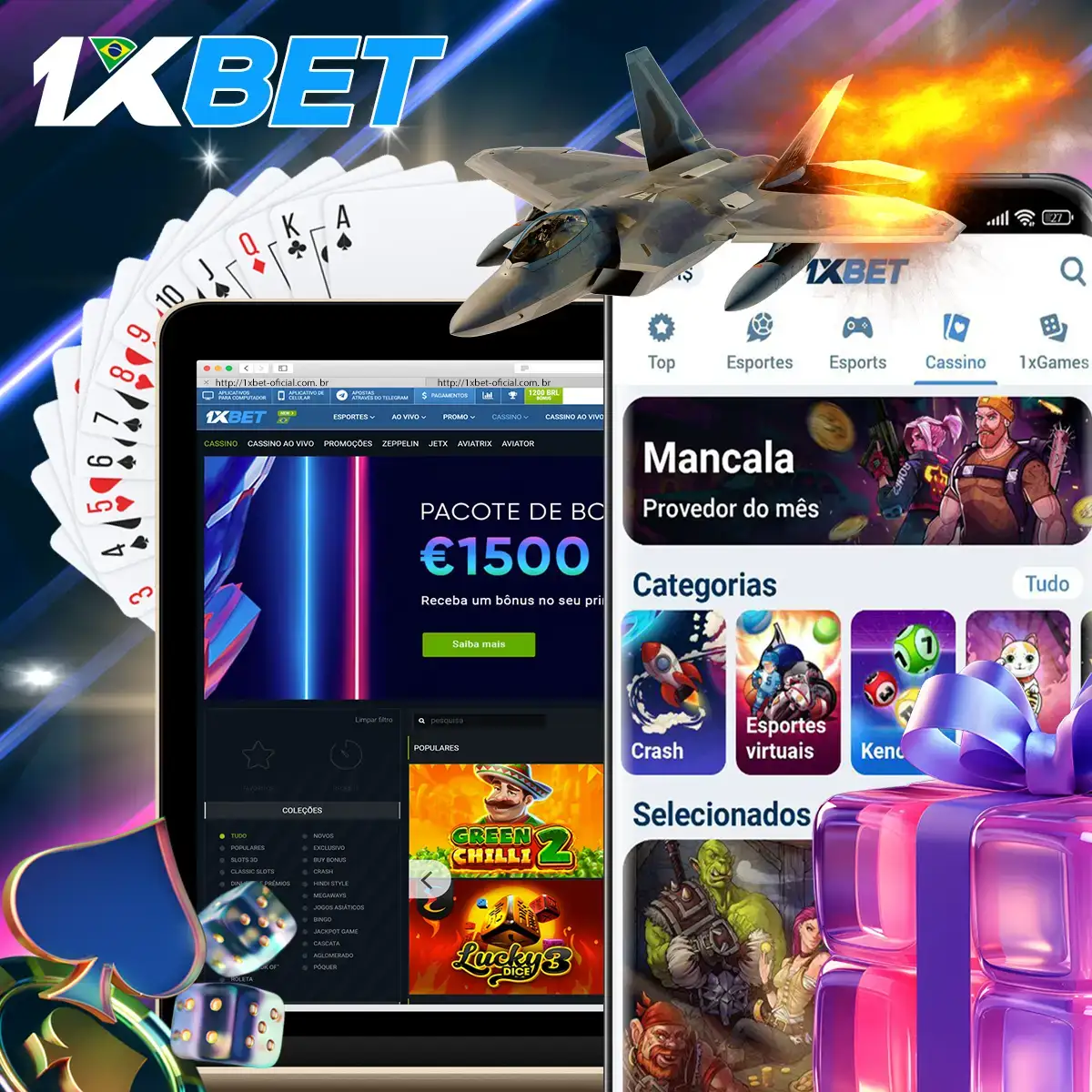 Leia mais sobre o casino 1xBet no Brasil.