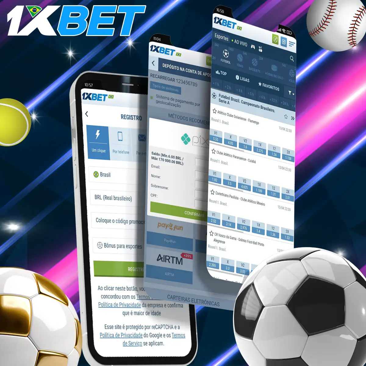 Passos para começar a apostar na 1xBet.